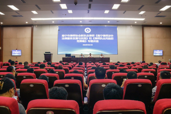 南宁市律师协会顺利开展新执业律师《南宁律师涉外法律服务发...